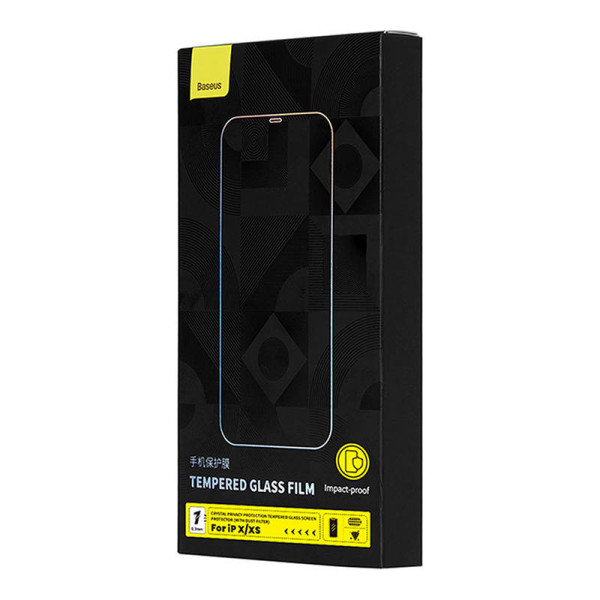 „Baseus Crystal Privacy Protection“ 03 mm grūdintas stiklas skirtas „iPhone X/XS“