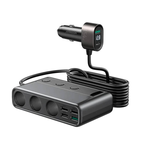 Automobilinis įkroviklis JOYROOM JR-CL06 Multi-Port juodas