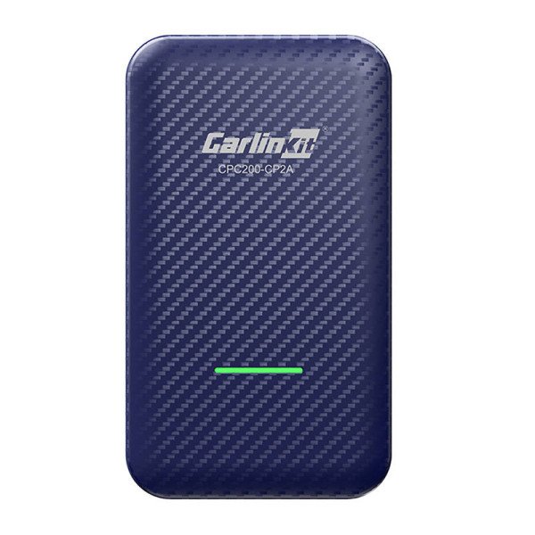 Carlinkit CP2A belaidis adapteris Apple Carplay/Android Auto mėlynas