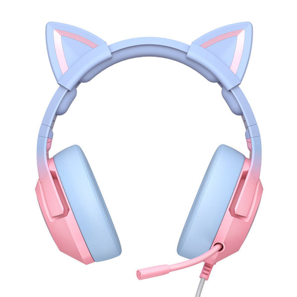 Žaidimų ausinės ONIKUMA K9 Pink/Blue