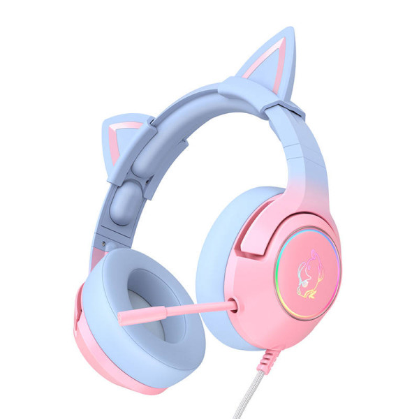 Žaidimų ausinės ONIKUMA K9 Pink/Blue
