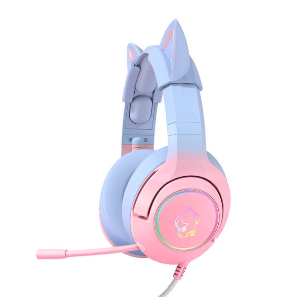 Žaidimų ausinės ONIKUMA K9 Pink/Blue