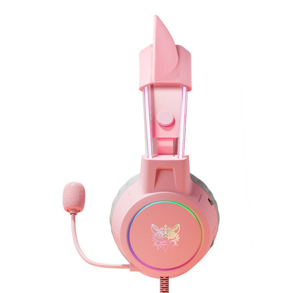Žaidimų ausinės ONIKUMA X15Pro Pink Cats Ears
