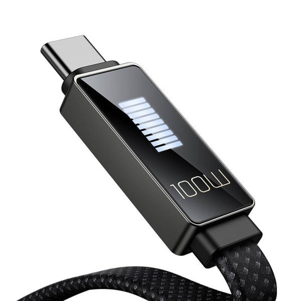 Kabelis Mcdodo CA-4470 USB-C į USB-C su 100 W 12 m ekranu juodas