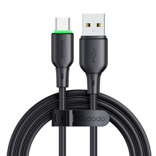 USB į USB-C laidas Mcdodo CA-4751 su LED apšvietimu 12 m juodas