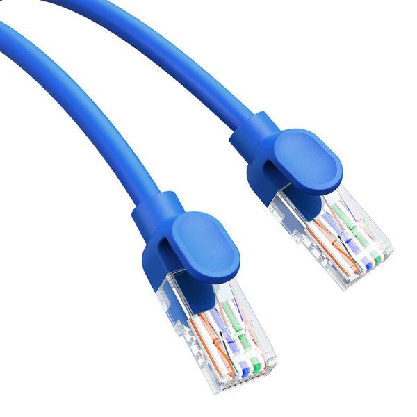 Apvalus kabelis Baseus Ethernet RJ45 Cat6 5m mėlynas