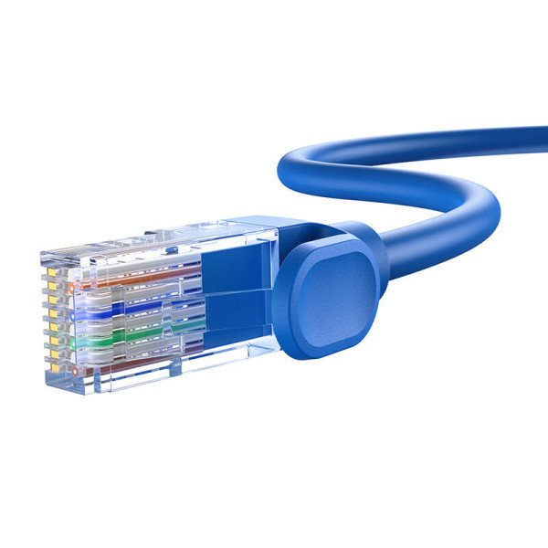 Apvalus kabelis Baseus Ethernet RJ45 Cat6 5m mėlynas