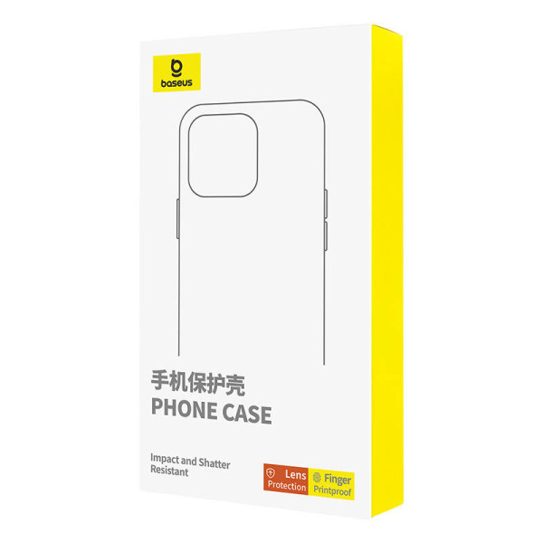 Skaidrus dėklas Baseus iPhone 14 Pro Max+ grūdintas stiklas
