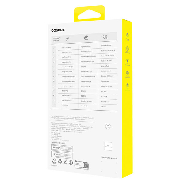 Diamond Tempered Glass Baseus 03 mm skirtas iPhone 15Pro