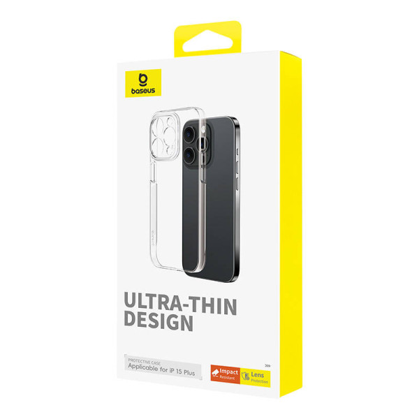 Telefono dėklas skirtas iPhone 15 Plus Baseus OS-Lucent serijai skaidrus