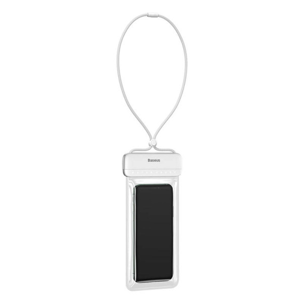 Vandeniui atsparus telefono dėklas Baseus AquaGlide baltas