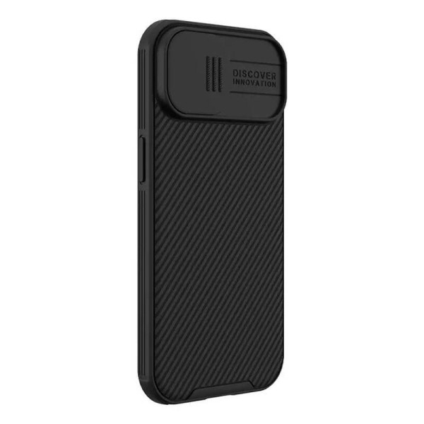 Nillkin CamShield Pro dėklas skirtas iPhone 15 Plus juodas