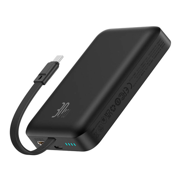 Powerbank Baseus Magnetic Mini 10000mAh USB-C 30W MagSafe juoda