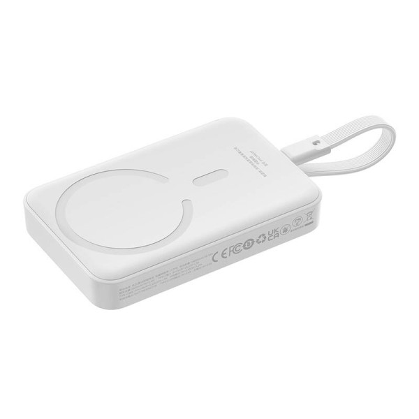 Powerbank Baseus Magnetic Mini 10000mAh USB-C 30W MagSafe balta