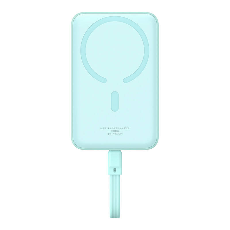 Powerbank Baseus Magnetic Mini 10000mAh USB-C 30W MagSafe mėlyna Powerbank Baseus Magnetic Mini 10000mAh USB-C 30W MagSafe mėlyna