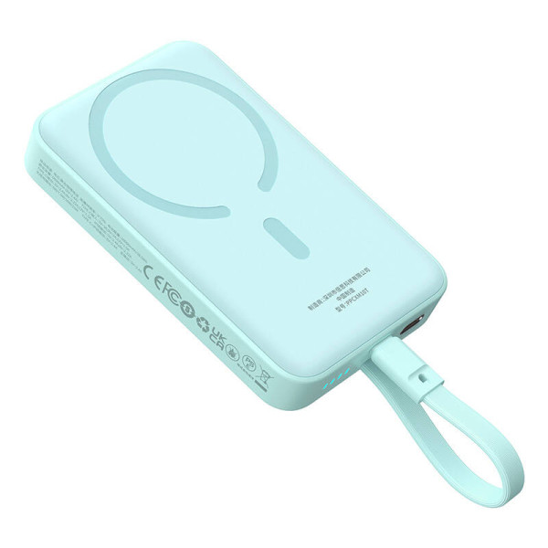 Powerbank Baseus Magnetic Mini 10000mAh USB-C 30W MagSafe mėlyna