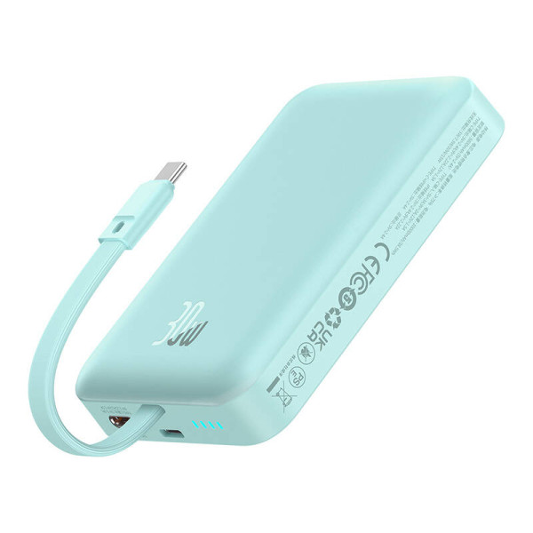 Powerbank Baseus Magnetic Mini 10000mAh USB-C 30W MagSafe mėlyna