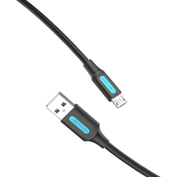 Kabelis USB 20 A į Micro USB Vention COLBH 3A 2m juodas