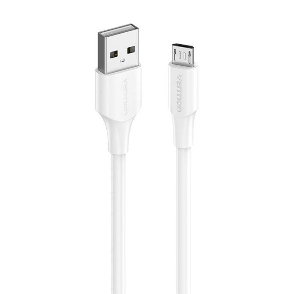 Kabelis nuo USB 20 iki mikro USB ventiliacijos CTIWH 2A 2m baltas