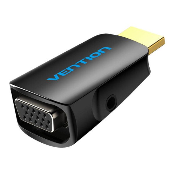 Adapteris HDMI prie VGA Vention AIDB0 su 35 mm garso prievadu