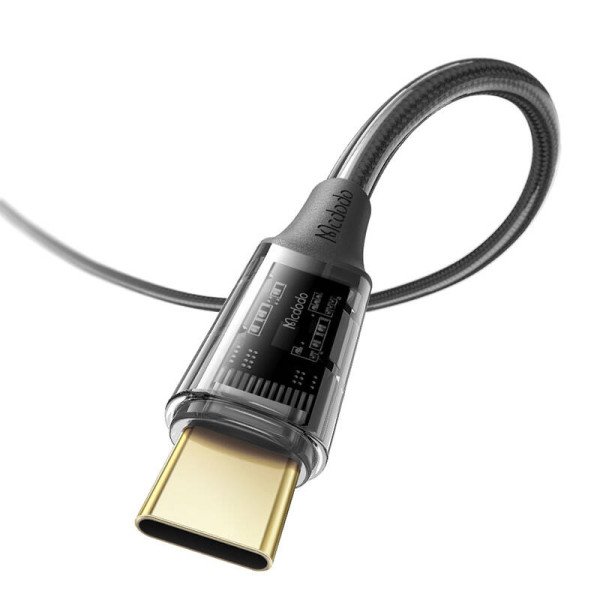 USB-C ir USB-C laidas Mcdodo CA-2112 100W 18m juodas