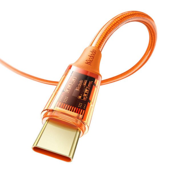 USB-C ir USB-C laidas Mcdodo CA-2113 100 W 18 m oranžinė