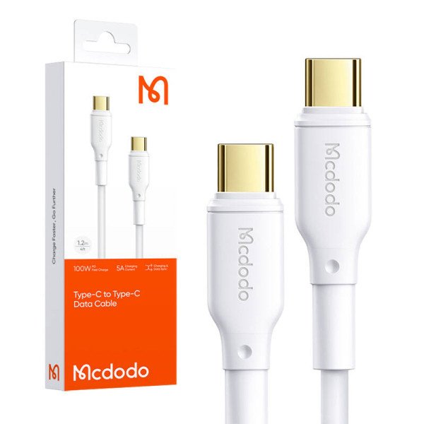 Laidas iš USB-C į USB-C Mcdodo CA-8350 100 W 12 m baltas