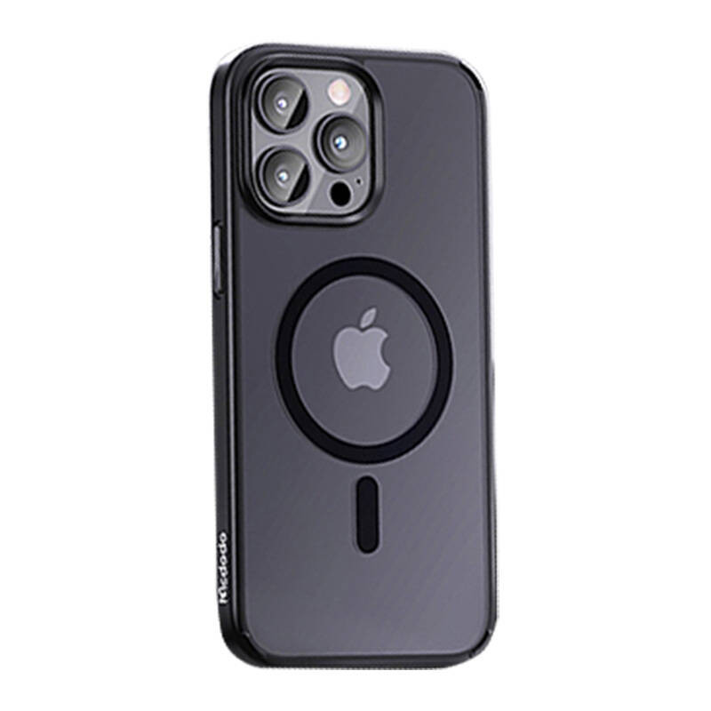 Magnetinis dėklas McDodo skirtas iPhone 15 Pro Max juodas Magnetinis dėklas McDodo skirtas iPhone 15 Pro Max juodas