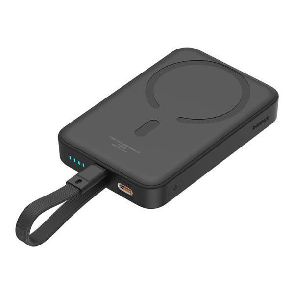 Powerbank Baseus Magnetic Mini 10000mAh USB-C 20W MagSafe juoda