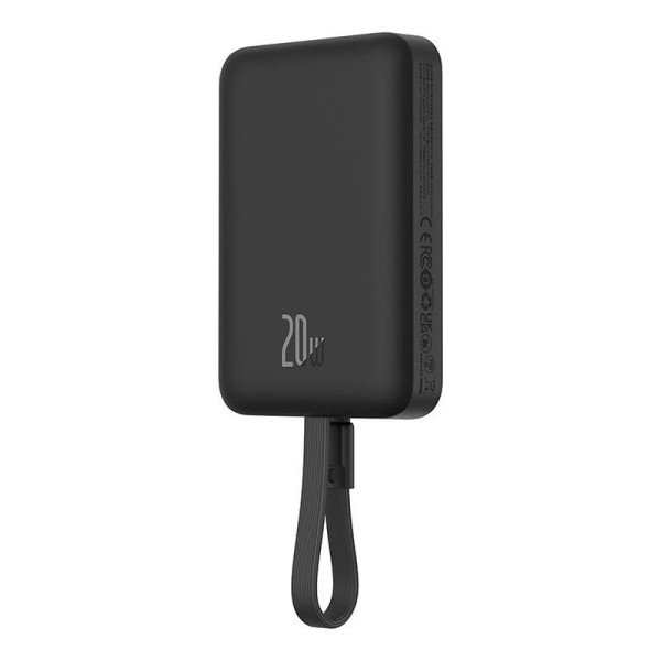 Powerbank Baseus Magnetic Mini 10000mAh USB-C 20W MagSafe juoda