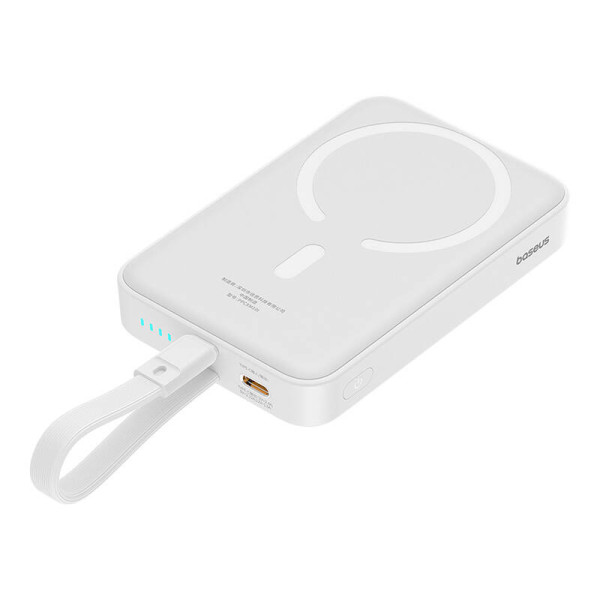 Powerbank Baseus Magnetic Mini 10000mAh USB-C 20W MagSafe balta