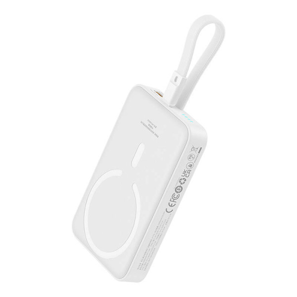 Powerbank Baseus Magnetic Mini 10000mAh USB-C 20W MagSafe balta