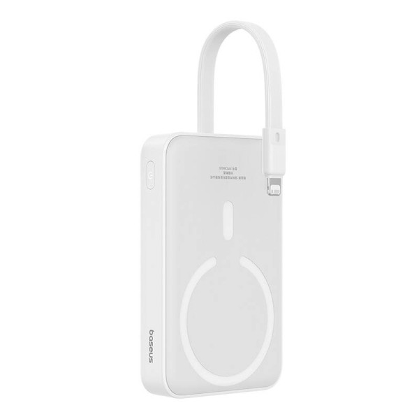 Powerbank Baseus Magnetic Mini 10000mAh USB-C 20W MagSafe balta