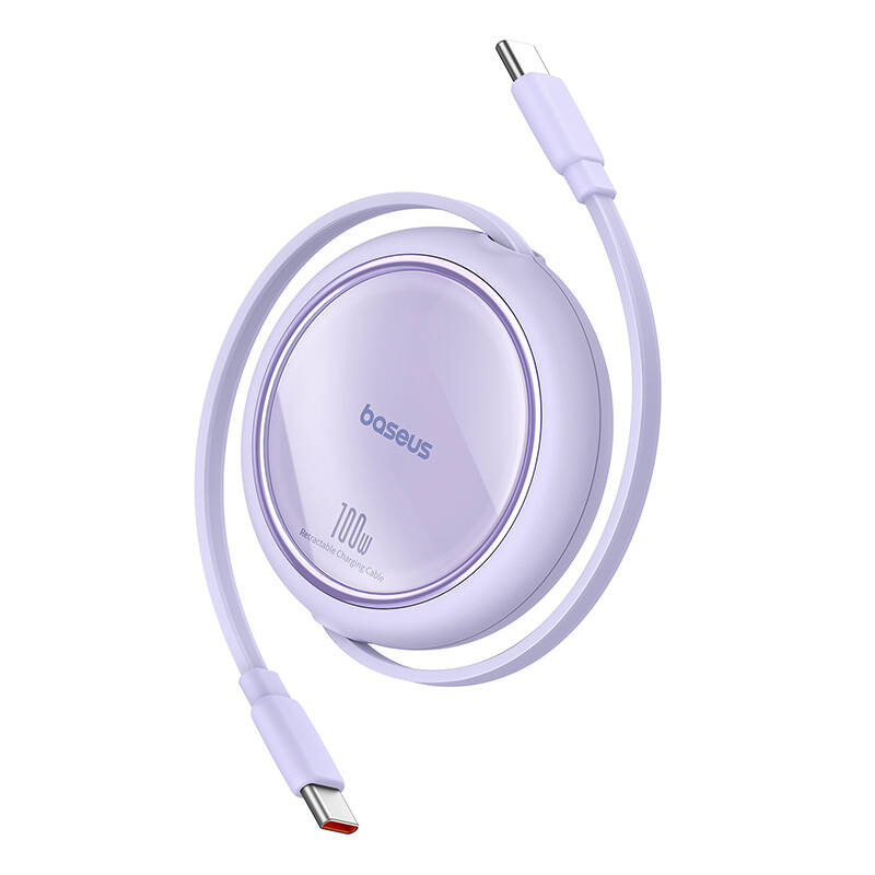 Laidas iš USB-C į USB-C Baseus Free2Draw PD 100 W 1 m violetinė Laidas iš USB-C į USB-C Baseus Free2Draw PD 100 W 1 m violetinė