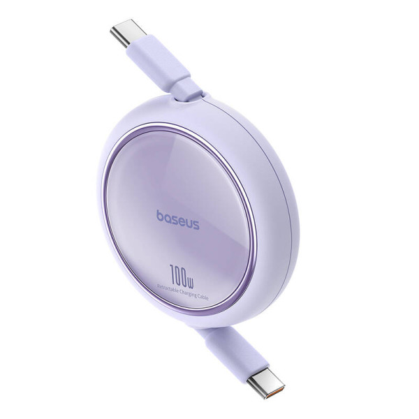 Laidas iš USB-C į USB-C Baseus Free2Draw PD 100 W 1 m violetinė