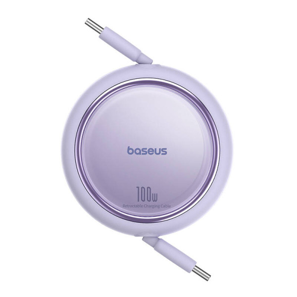 Laidas iš USB-C į USB-C Baseus Free2Draw PD 100 W 1 m violetinė