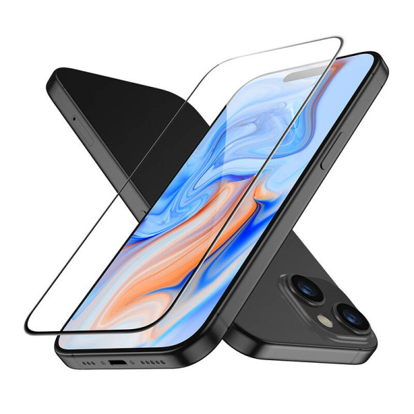 Grūdintas stiklas ESR skirtas iPhone 15 1 vnt aišku