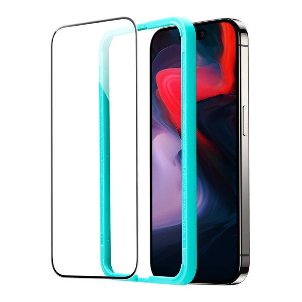 Grūdintas stiklas ESR skirtas iPhone 15 Pro 1 vnt aišku