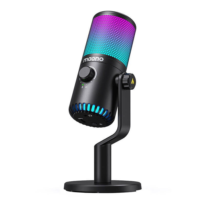 Žaidimų mikrofonas Maono DM30RGB juodas Žaidimų mikrofonas Maono DM30RGB juodas