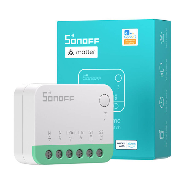 Išmanusis jungiklis Sonoff MINIR4M Matter HomeKit SmartThings