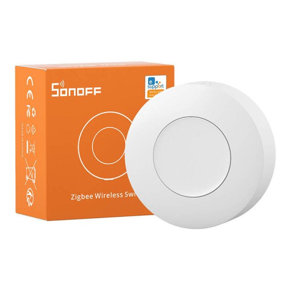 Smart Zigbee belaidis mygtukas Sonoff SNZB-01P apvalus nuotolinio valdymo pultas