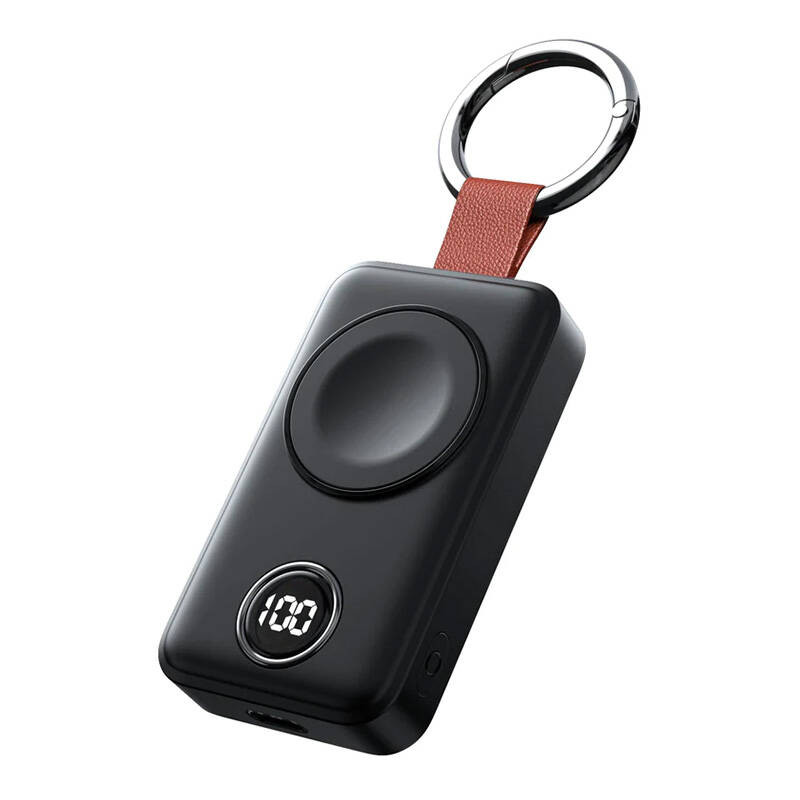 Nešiojamas belaidis įkroviklis išmaniajam laikrodžiui Joyroom JR-WQW01 2000mAh juodas Nešiojamas belaidis įkroviklis išmaniajam laikrodžiui Joyroom JR-WQW01 2000mAh juodas