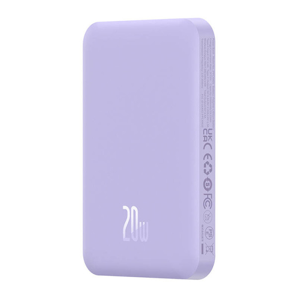 Magnetinis Mini Powerbank Baseus 5000mAh 20W violetinė