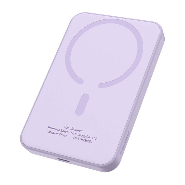 Magnetinis Mini Powerbank Baseus 5000mAh 20W violetinė