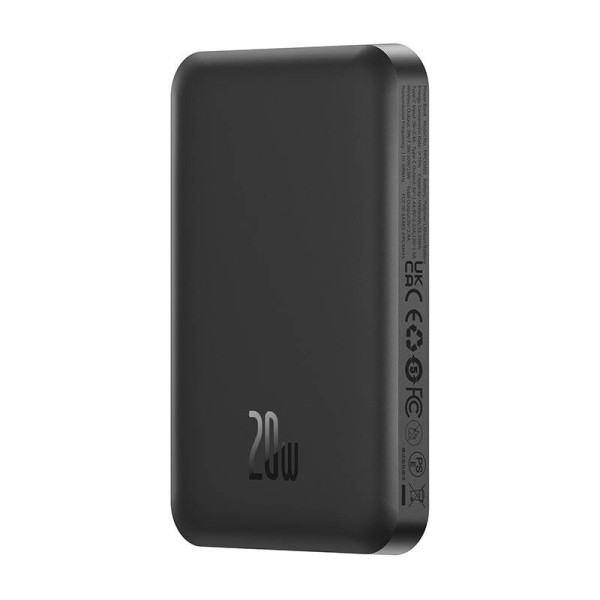 Magnetinis Mini Powerbank Baseus 5000mAh USB-C 20W juodas
