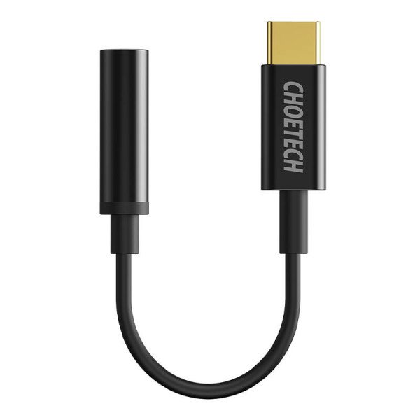 Adapteris Choetech AUX003 USB-C iki 35 mm garso lizdo adapteris juodas