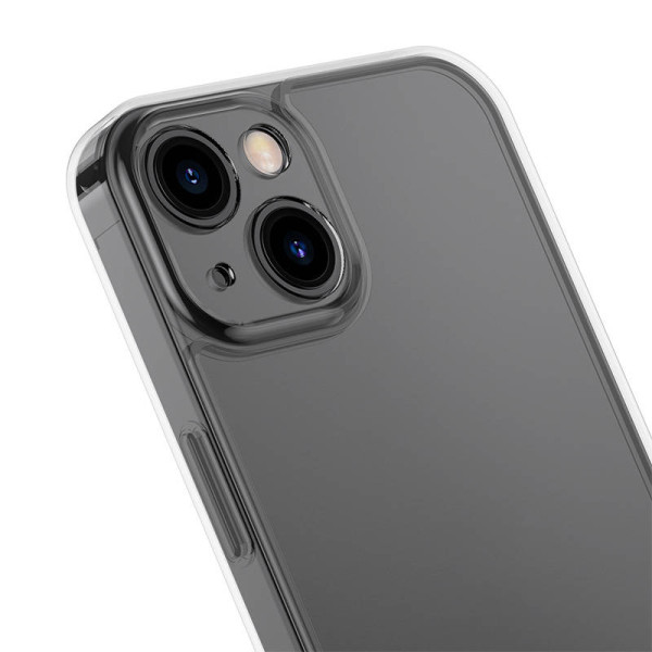Baseus matinio stiklo dėklas skirtas iPhone 13 Pro juodas + grūdintas stiklas