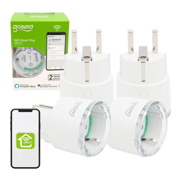 Išmanusis kištukas WiFi Gosund SP111 3680W 16A Tuya 4 pakuotės