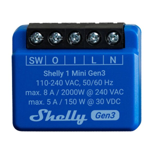 Valdiklis Shelly 1 Mini Gen3