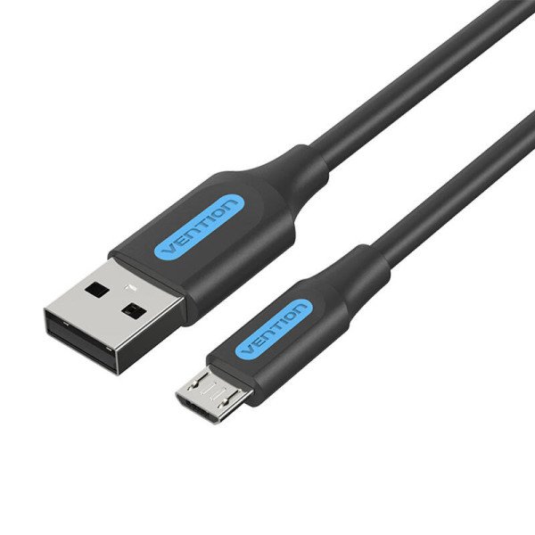 Kabelis USB 20 A į Micro USB Vention COLBI 3A 3m juodas